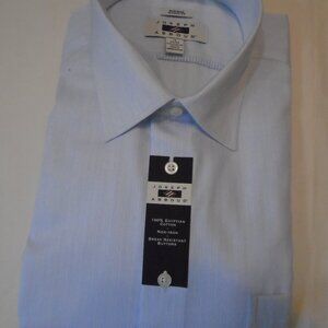 Men's Joseph Abboud Light Blue Button Down Dress Shirt 18 32/33 NWT